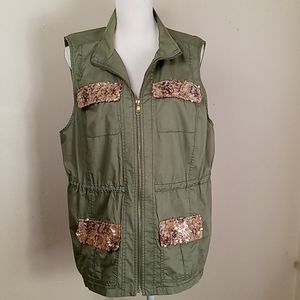 Chico's Vest Safari Look Size 3